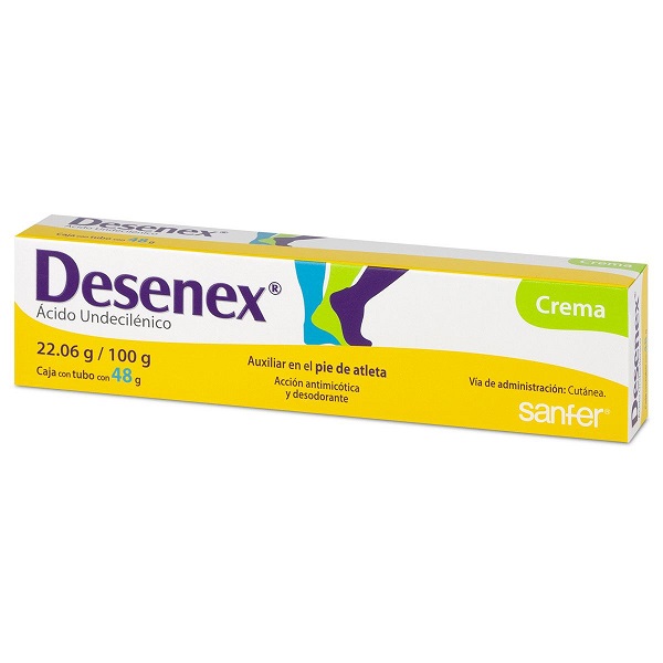 Desenex Ácido Undecilénico 22.06G Crema Tubo 48G