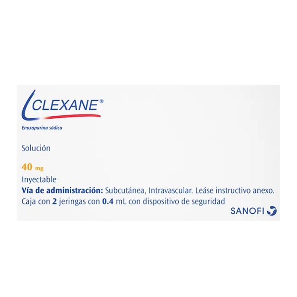 Clexane Enoxaparina sódica 40MG Solución Caja 2 Jeringas