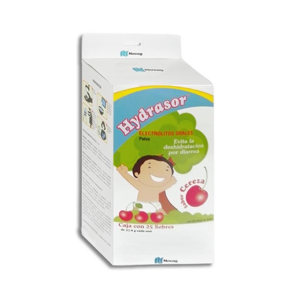 Hydrasor Electrolitos Sabor Cereza 25 Sobres