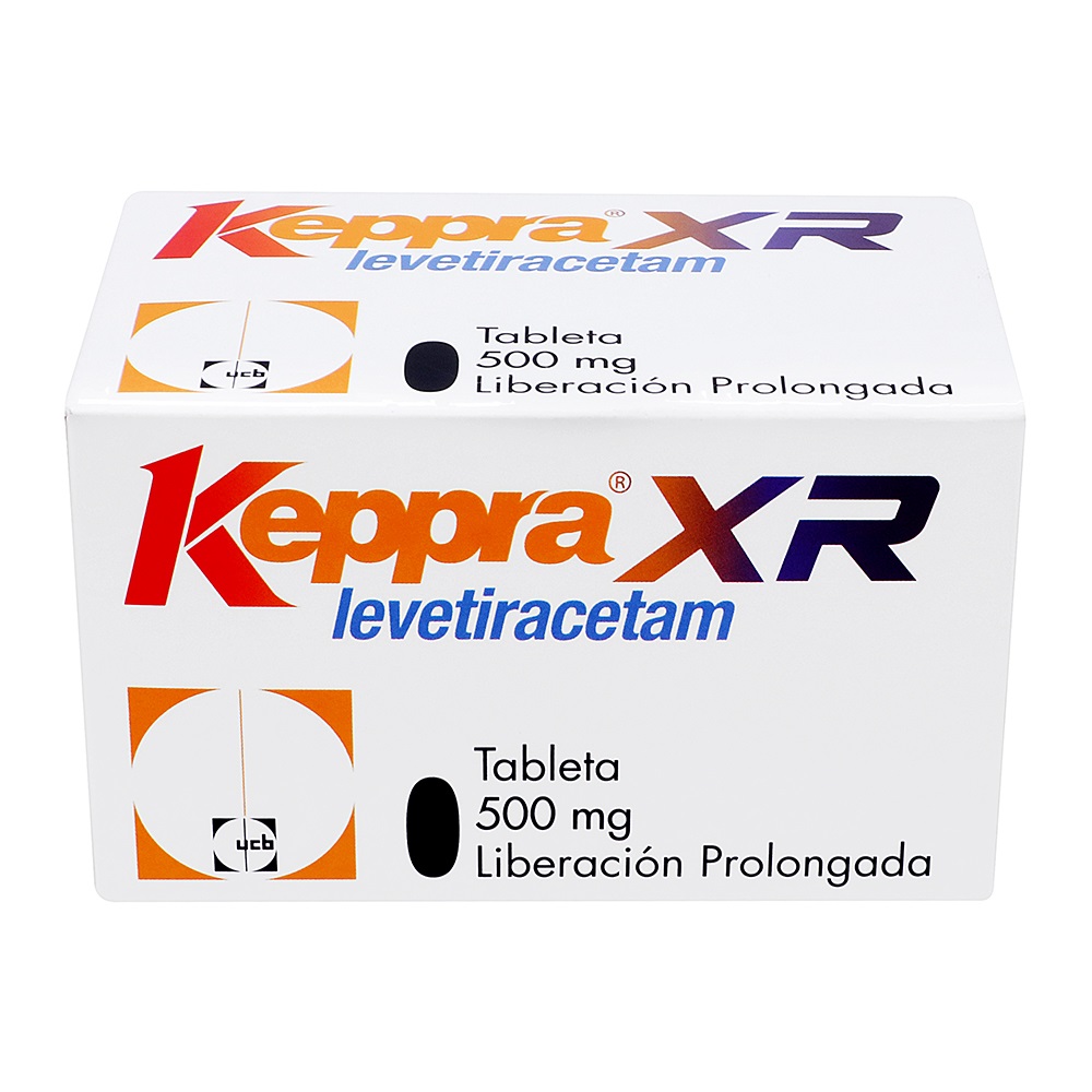 Keppra XR Levetiracetam 500mg 60 Tabletas