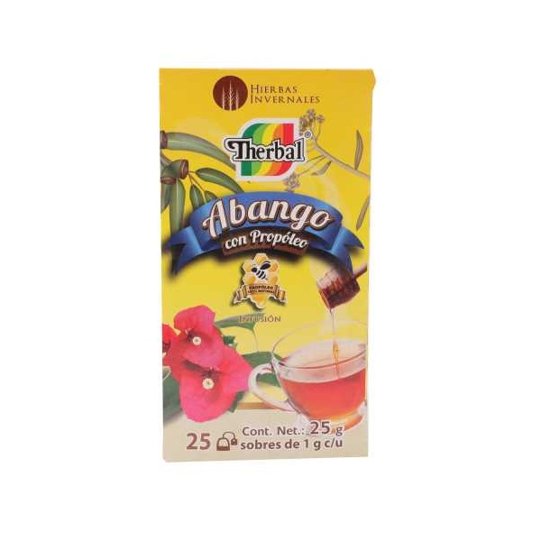 Té Abango Con Propóleo Caja 25 Sobres
