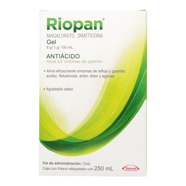 Riopan Magaldrato/Dimeticona Suspensión Gel Frasco 250ML