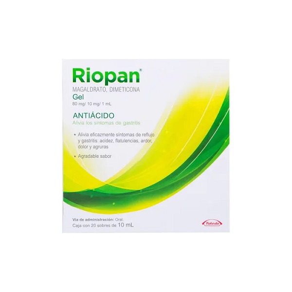 Riopan Magaldrato/Dimeticona Suspensión Caja 20 Sobres