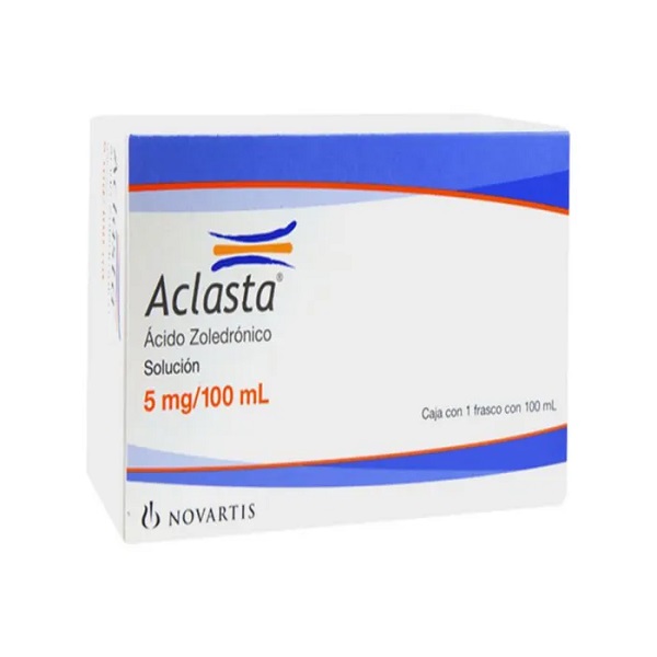 Aclasta Ácido Zoledrónico 5MG Solución 1 Frasco Ámpula