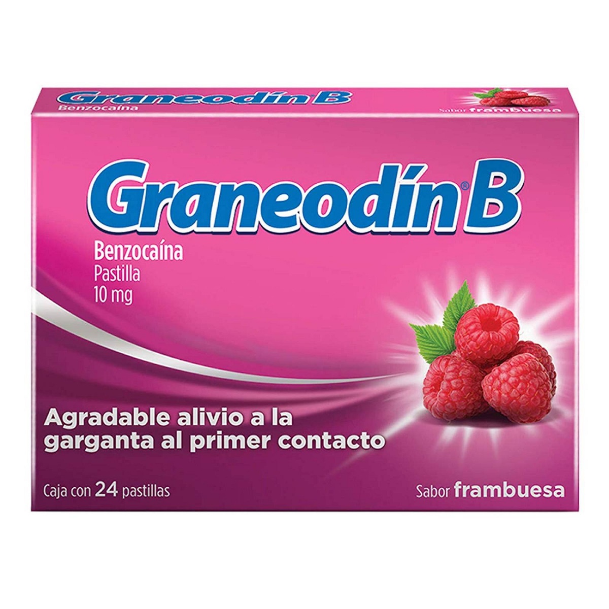 Graneodín (Benzocaína) 10 mg 24 Pastillas