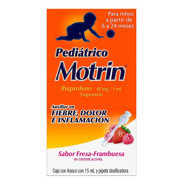 Motrin Pediátrico Ibuprofeno Suspensión Frasco 15ML