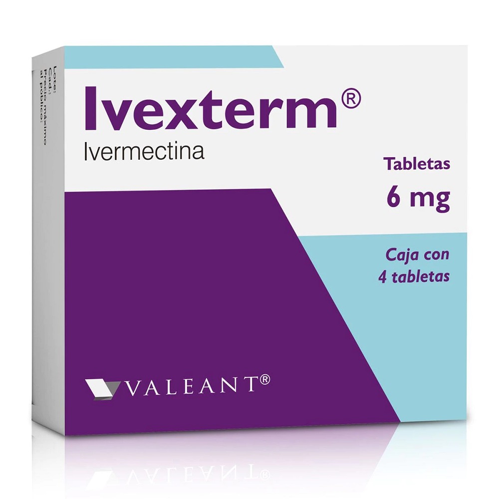 Ivexterm Ivermectina 6mg 4 Tabletas