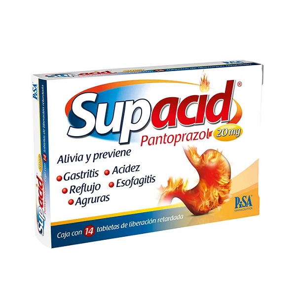 Supacid Pantoprazol Caja 14 Tabletas