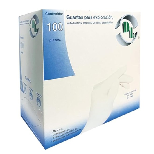DL Guante Estéril Latex Chico 100 Piezas