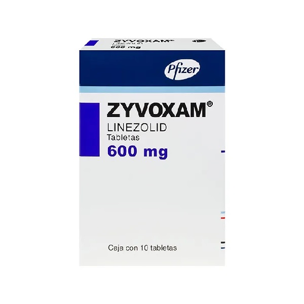 Zyvoxam (Linezolid) 600mg  10 Tabletas