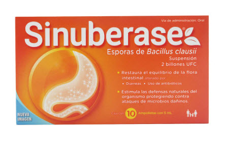 Sinuberase Suspensión 10 Ampolletas
