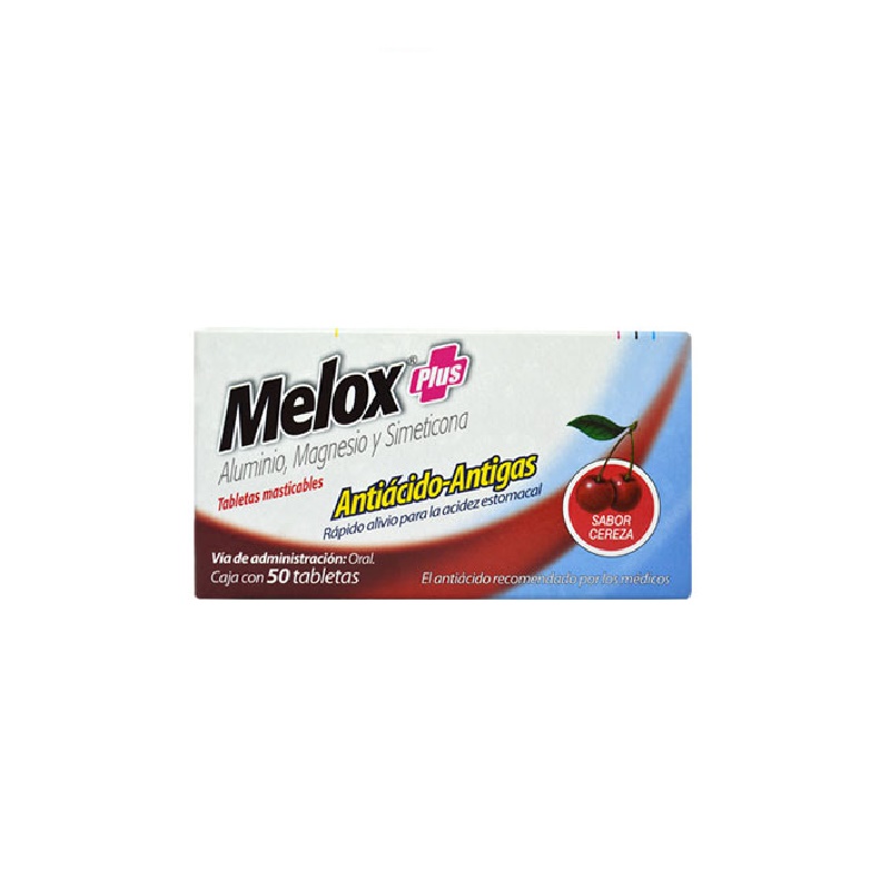 Melox Plus Cereza 50 Tabletas Masticables