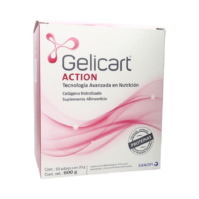 Gelicart Action Suplemento Alimenticio Polvo 30 Sobres 20g