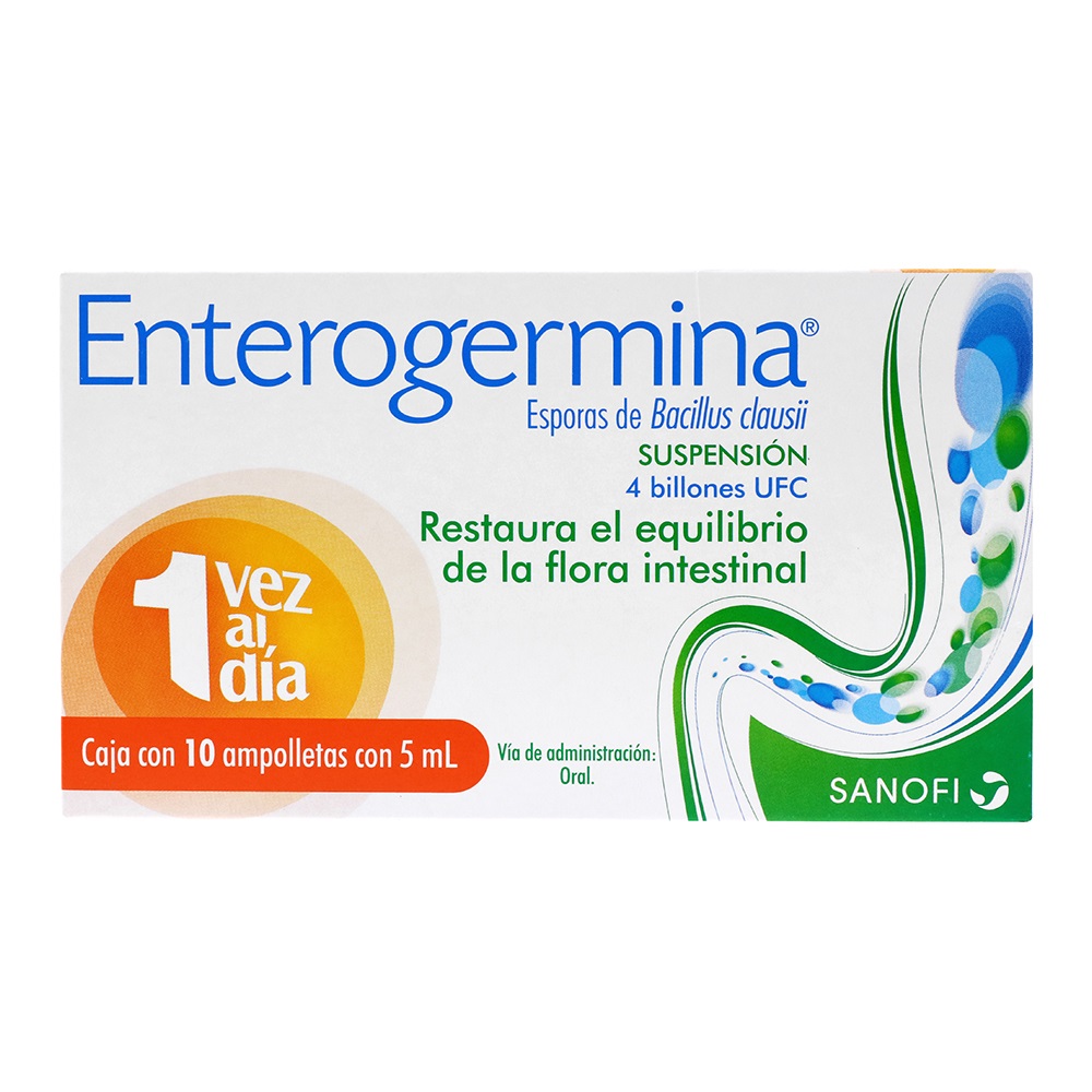 Enterogermina Suspension 10  Ampolletas 5ml