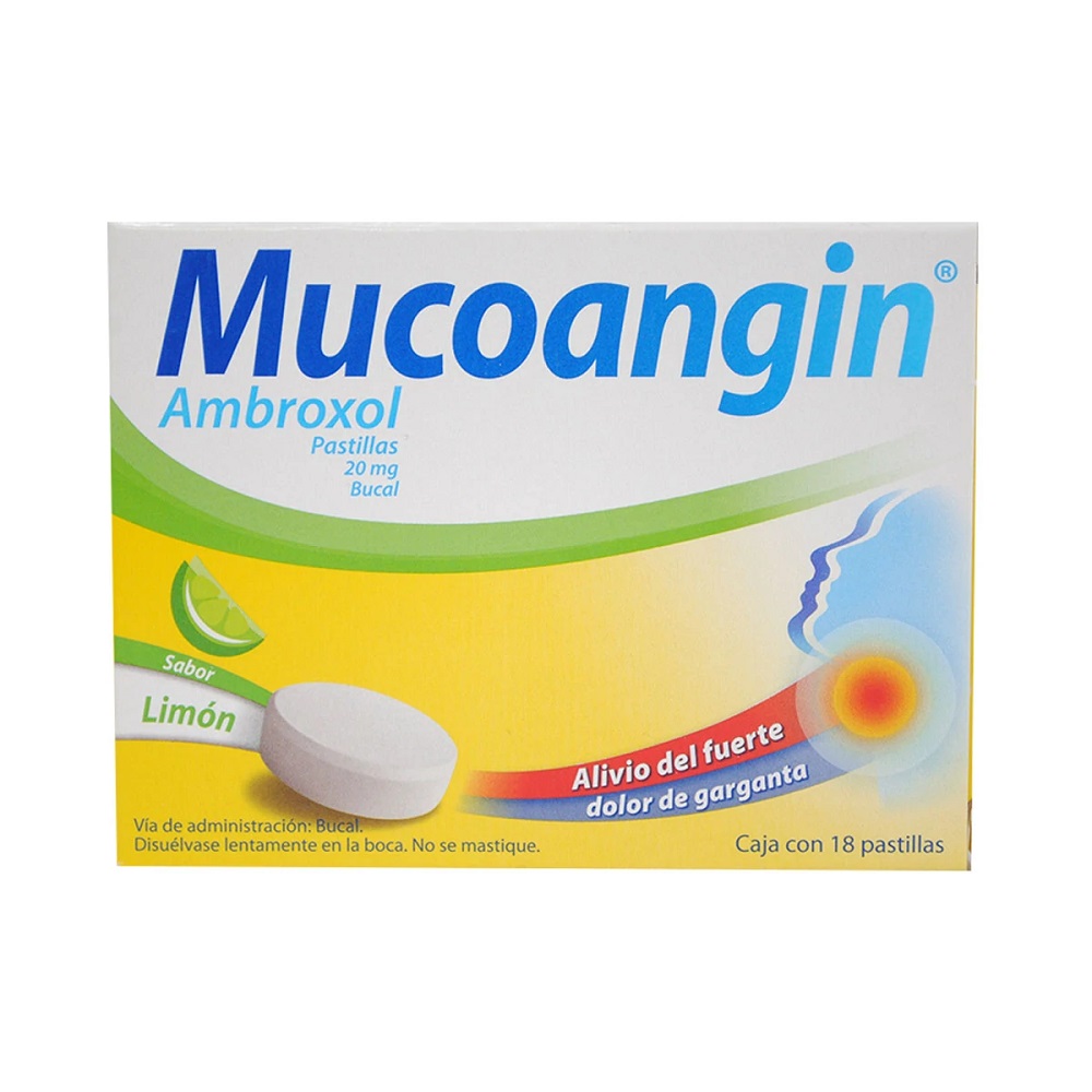 Mucoangin Limón 18 Pastillas