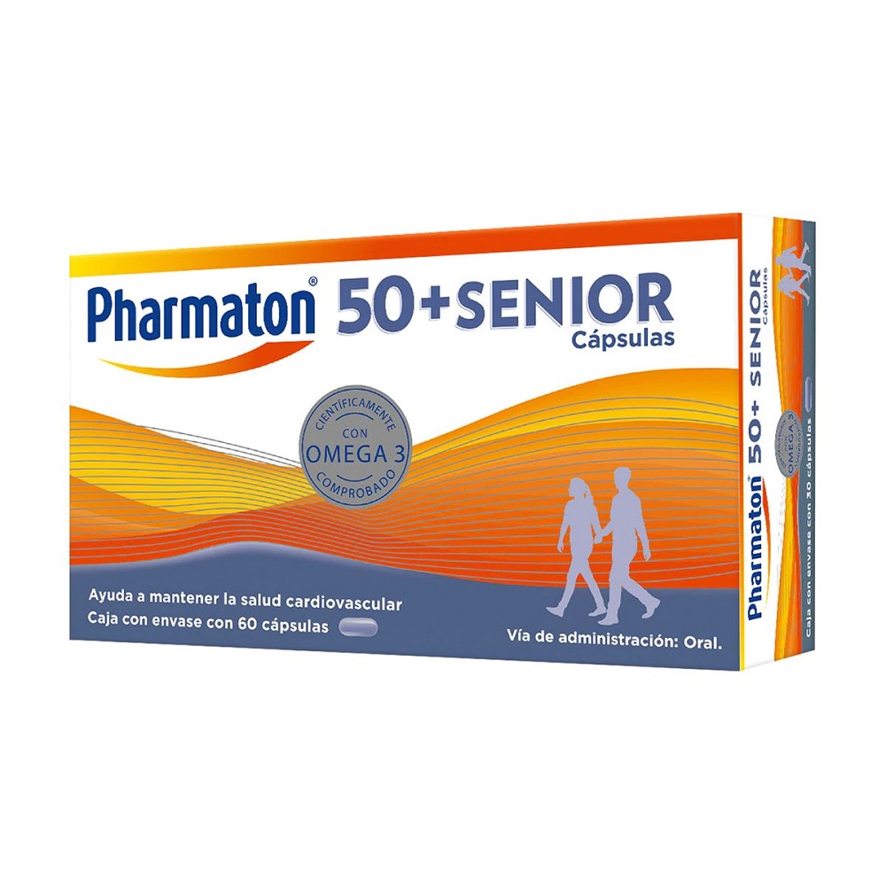 Pharmaton 50 Senior Multivitaminico 60 Cápsulas