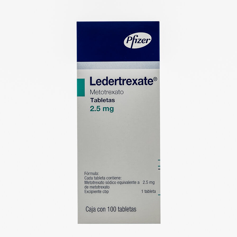 Ledertrexate Metotrexato 2,5mg 100 Tabletas