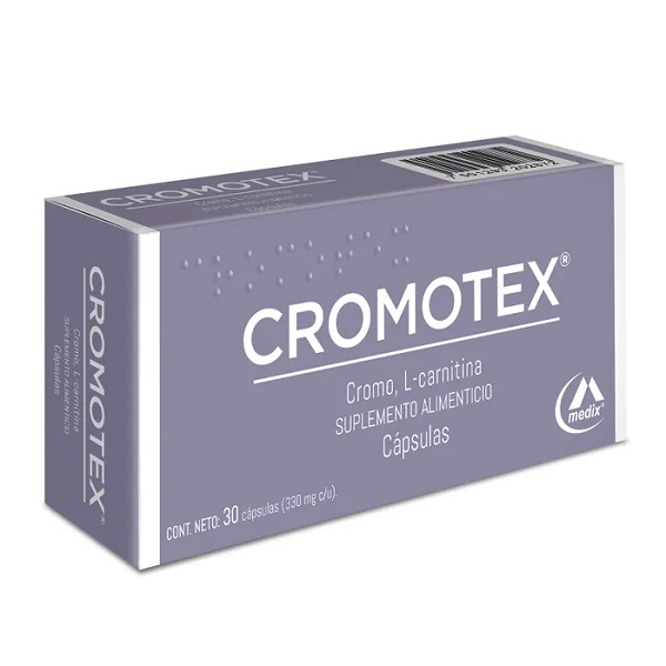 Cromotex Suplemento Alimenticio Caja 30 Cápsulas
