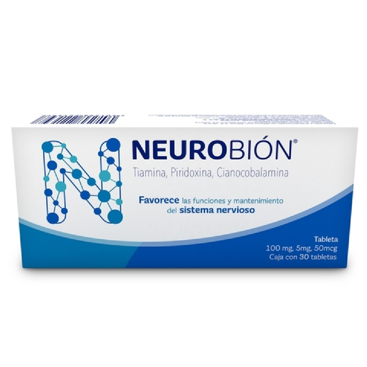Neurobion Tiamina/Piridoxina/Cianocobalamina 30 Tabletas