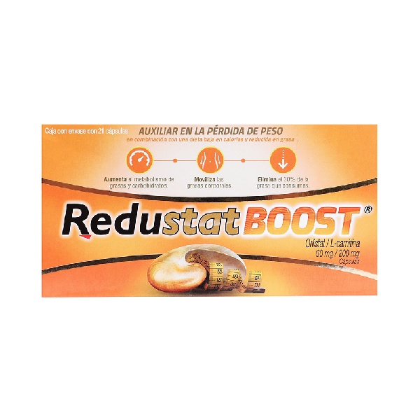 Redustat Boost (Orlistat/L-carnitina) 21 Cápsulas