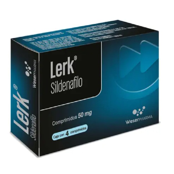 Lerk Sildenafil 50mg 4 Comprimidos