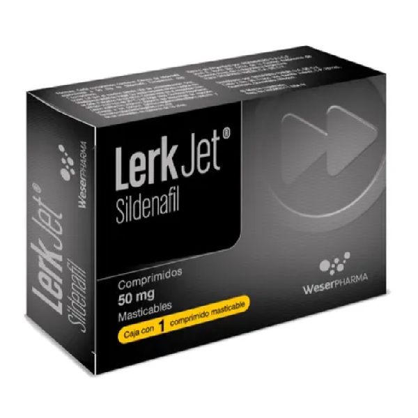 Lerk Jet Sildenafil 50mg 1 Comprimido Masticable