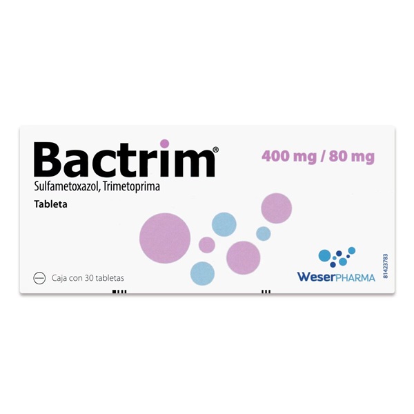 Bactrim Sulfametoxazol/Trimetoprima 30 Tabletas