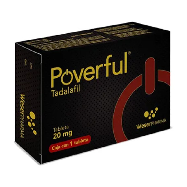 Poverful Tadalafil 20mg 1 Tableta