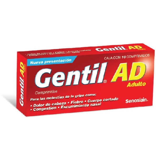 Gentil Adulto (Paracetamol) 500mg  10 Comprimidos