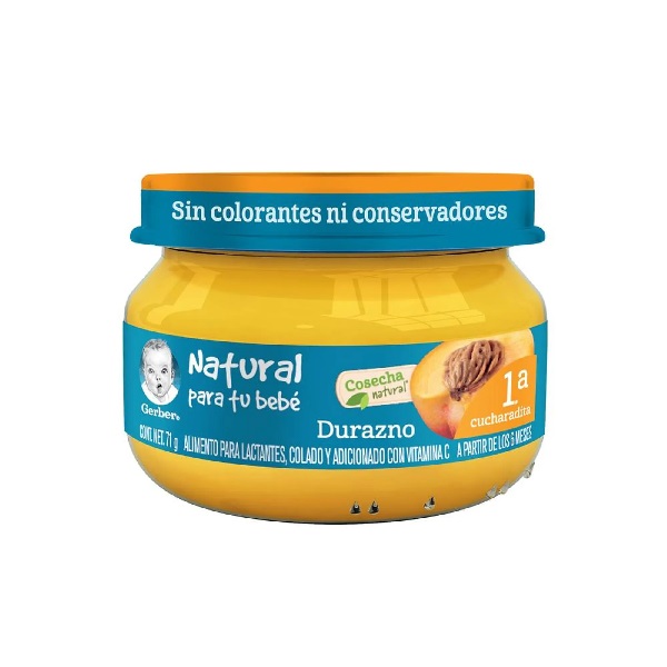 Gerber Papilla de Durazno Etapa 1