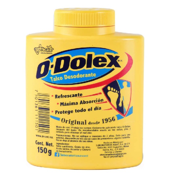 O-Dolex Talco Desoldorante Polvo  150g