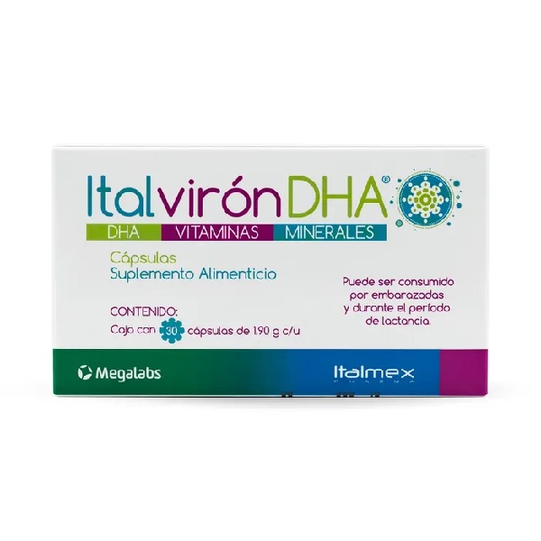 Italviron DHA Suplemento alimenticio 30 Cápsulas