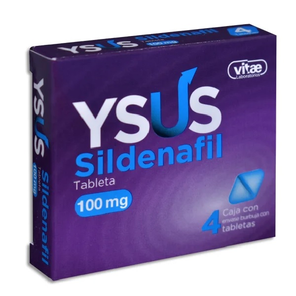 Ysus (Sildenafil) 100mg 4 Tabletas