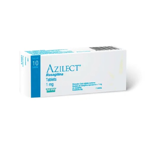 Azilect (Mesilato de rasagilina) 1 mg 10 Tabletas