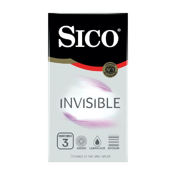 Sico Invisible Preservativos 3 Piezas