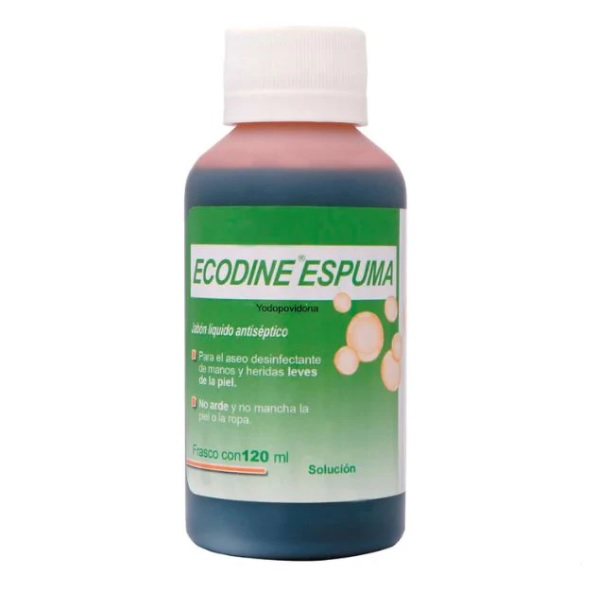 Ecodine Espuma (Yodopodovidona) Solución 120ml