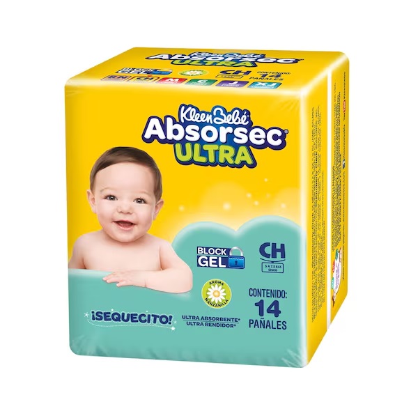 KleenBebé Absorsec Chico 14 Pañales