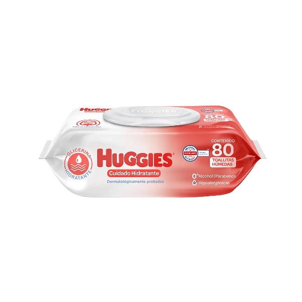 Huggies Cuidado Hidratante Toallitas Húmedas 80 Piezas