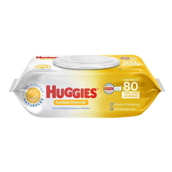 Huggies Cuidado Esencial Toallitas Humedas 80 Piezas