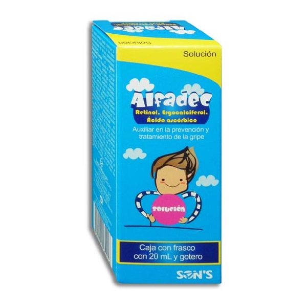 Alfadec Retinol/Ergocalcifero/Ácido Ascórbico Solución 20ML