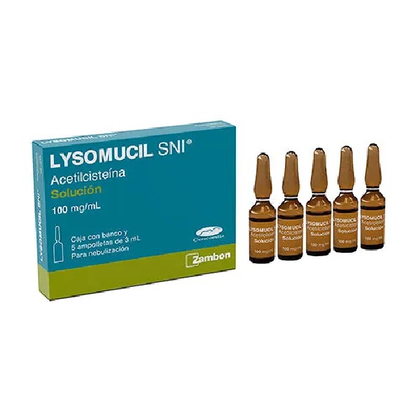 Lysomucil 5 (Acetilcisteína) 100  Mg Solución Ampolleta