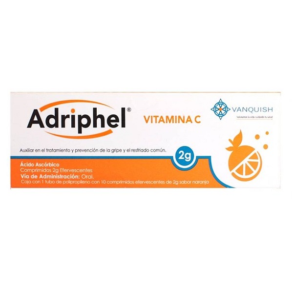 Adriphel Vitamina C 2G Caja 10 Comprimidos