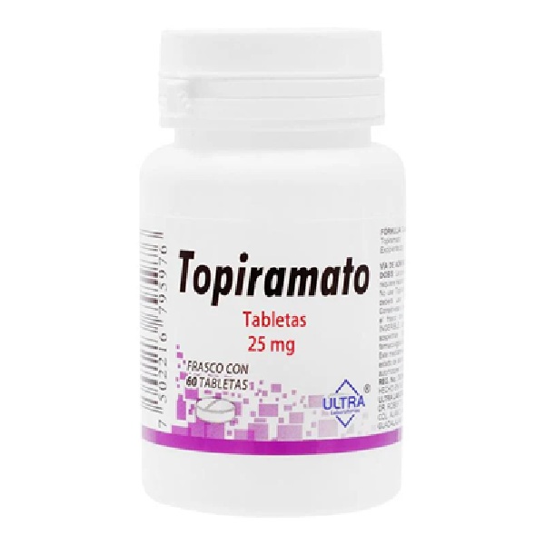 Ultra Topiramato 25mg 60 Tabletas