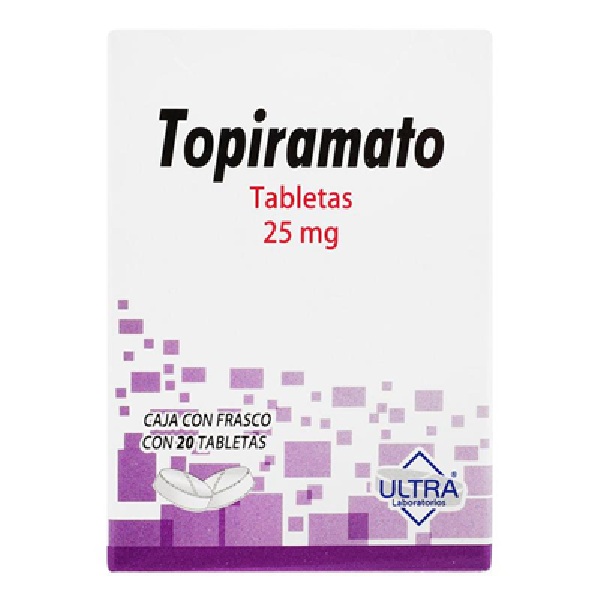 Ultra Topiramato 25mg 20 Tabletas