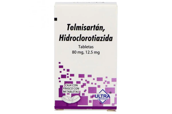 Ultra Telmisartan/Hidroclorotiazida 14 Tabletas