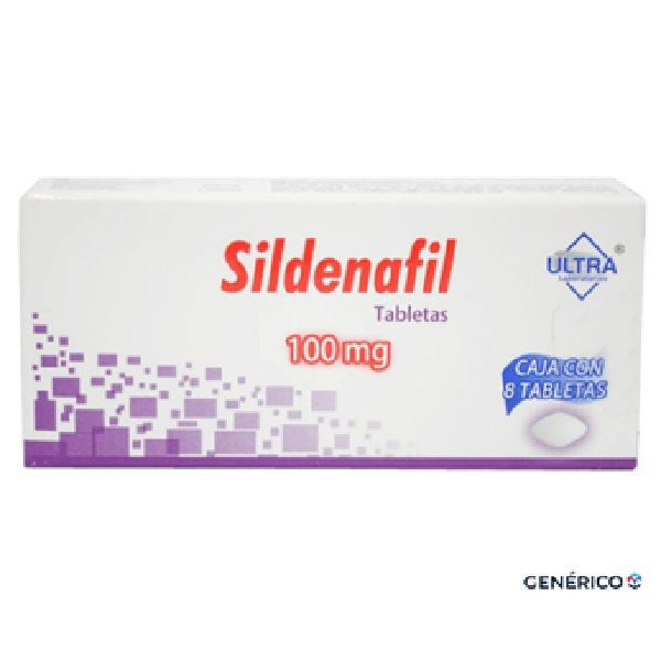 Sildenafil (Sildenafil) 100 mg 8 Tabletas