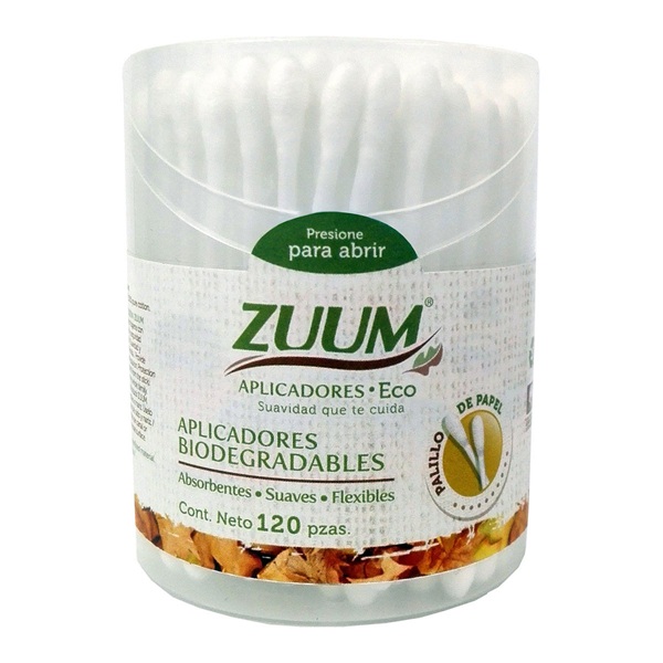 Zumm Eco Biodegradables Hisopos 120 Piezas