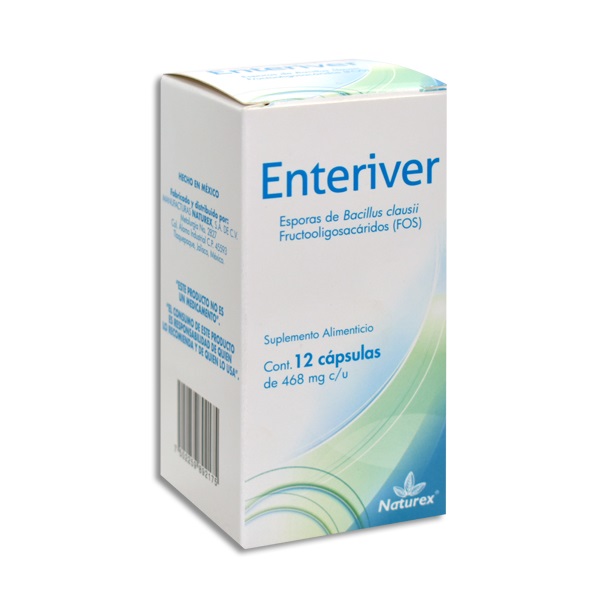 Enteriver Suplemento Frasco 12 Cápsulas