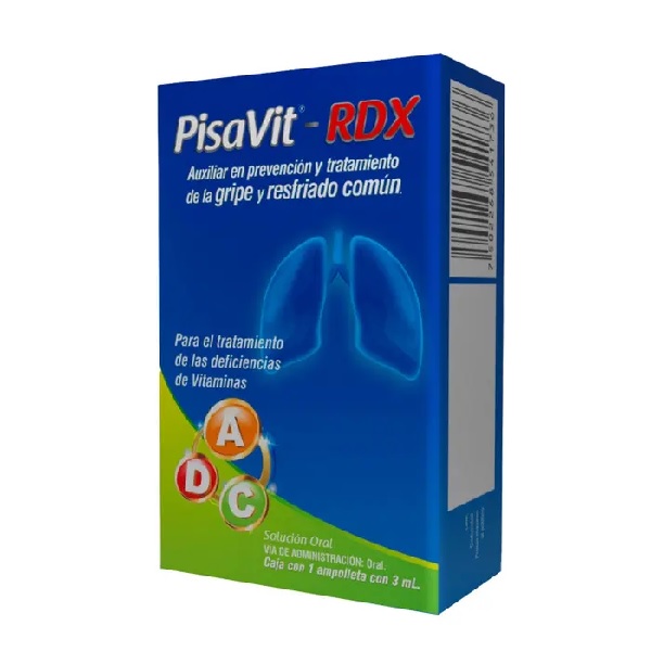 Pisavit-RDX Multivitamínico Antigripal 1 Ampolleta