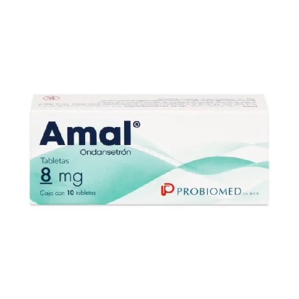 Amal (Ondansetrón) 8mg  10 Tabletas